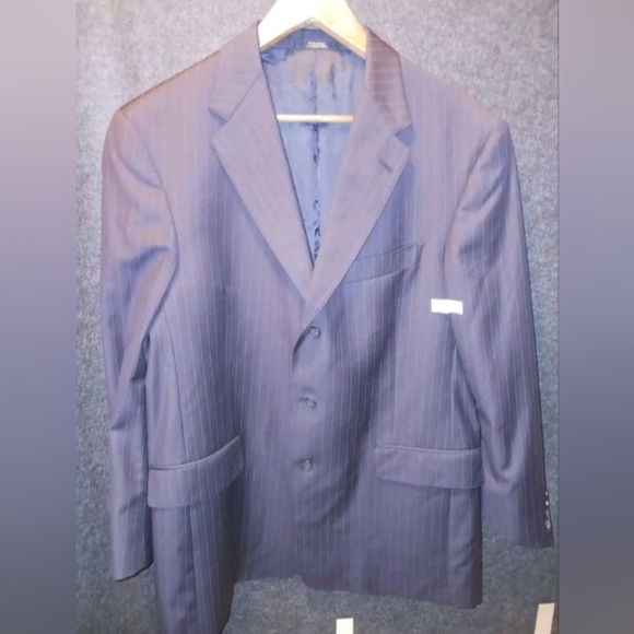 Hart Schaffner Marx Other - Hart Schaffner Marx For Nordstrom Men's‎ Navy Blue Pin Stripe jacket coat 42R
